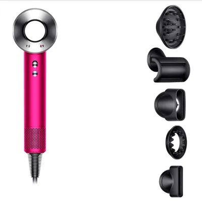 Dyson Supersonic™ soch feni (fuksiya/nike l) 5 ta nasadka New 1