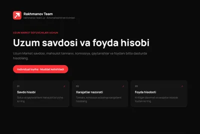 Uzum Market hisob dasturi | Учет продаж Uzum Market 1