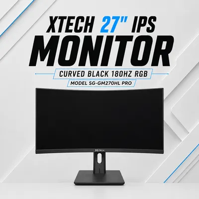 Монитор XTECH 27'' IPS 180Hz RGB (Curved) чёрный 1