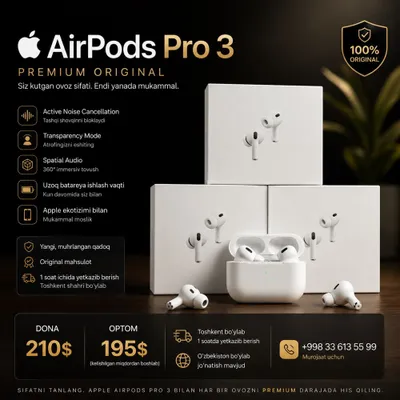 Apple AirPods Pro 3 | Optom va Dona