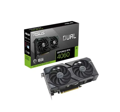 ASUS DUAL RTX4060 8GB/128Bit GDDR6 videokartasi 1