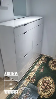 Hamyonbop narxda hi-tech uslubidagi poyabzal shkafi 1