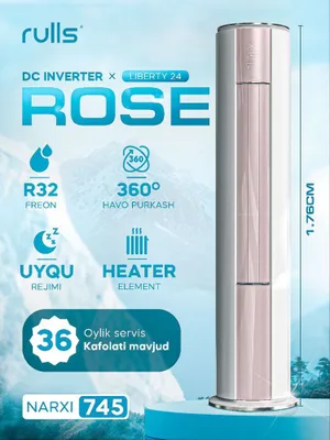 Колонный Кондиционер RULLS 24 Inverter ACERO( TEN ) 1