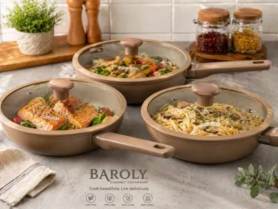 Сковородка Baroly и казан UAKEEN 1