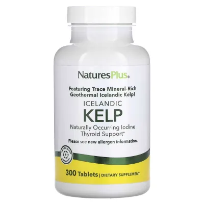 Kelp (Йод, келп ) Исландские бурые водоросли 300 шт Йод Америка