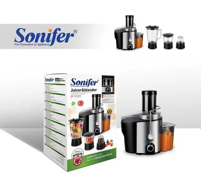 Sonifer 4-i-1 Sharbat chiqargich Blender Chopper Qahva maydalagich sf-5525 1