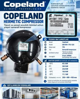 Copeland QR15M1-TFD-520 kompressori 1