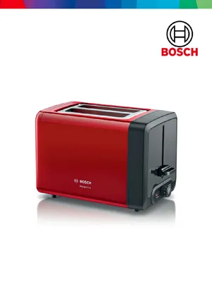 Компактный тостер Bosch TAT4P424 DesignLine, красный
