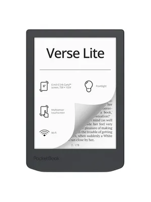Электронная книга PocketBook Verse Lite (PB619), 6" сенсорный экран, E Ink Carta