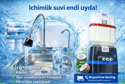 Suv filteri uyda Водиной фильтер для дома 1