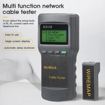Многофункциональный сетевой тестер SC 8108, LAN tester, network cabel 1