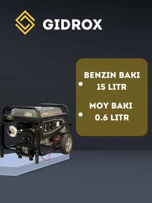 GIDROX GD-3900 benzinli generator 1