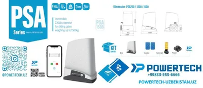 POWERTECH PSA1500 darvoza avtomatikasi 1