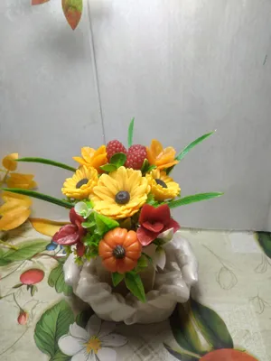 осенняя композиция из мыла. 1