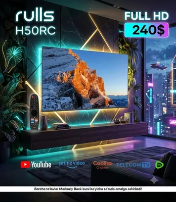 RULLS 50H50RC televizori