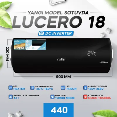 Кондиционер Rulls 18 DC Invertor модели: LUCERO