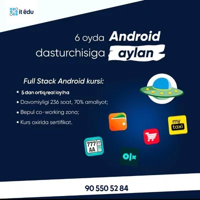 Flutter mobil dasturlash kursi