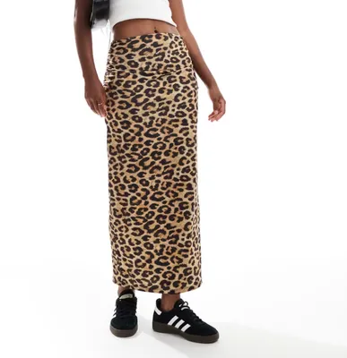 Pull & Bear leopard yubkasi