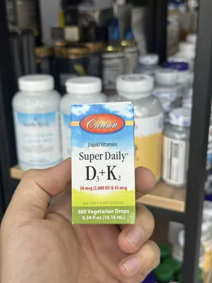 Carlson D3 + K2 (2 000 IU), 360 ta vegetarian tomchi 1
