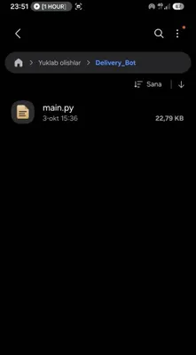 Telegram-бот «Dostavka bot» 1