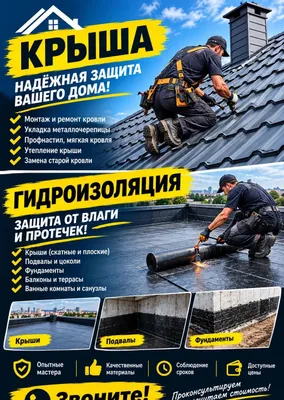 Услуги по покрытию крыш
