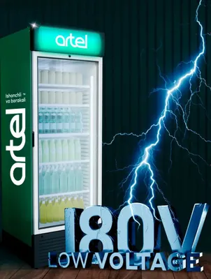 ARTEL vitrina muzlatkichi, 40% chegirma, ombordan, yetkazib berish bepul