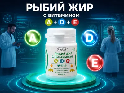Рыбий жир с витаминами A+D+E 1