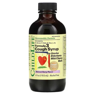 ChildLife Formula 3 Cough Syrup — yo‘tal siropi, 3-formula, 118,5 ml 1