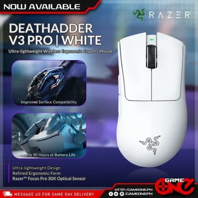 RAZER Deathadder V3 PRO simsiz sichqoncha/yuqori darajadagi sichqoncha 1