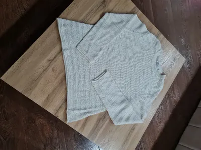 Pudra rangli universal Zara puloveri, 100% paxta. O‘lchami 48–50. 1