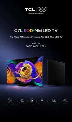 TCL 75C7L — 75″ 4K SQD-Mini LED Smart TV 1