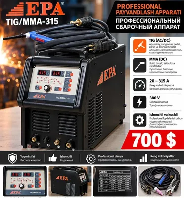 EPA TIG/MMA-315 professional payvandlash apparati 1