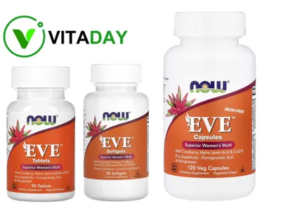 NOW Foods Eve Eva multivitaminlari 1