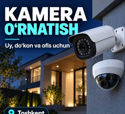 Установка камер для дома и магазина — Ташкент