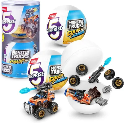 5 Surprise Monster Trucks, ZURU, машинки 1