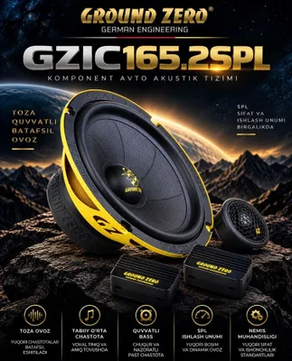 Двухполоска ground zero gzic 165.2 spl 1