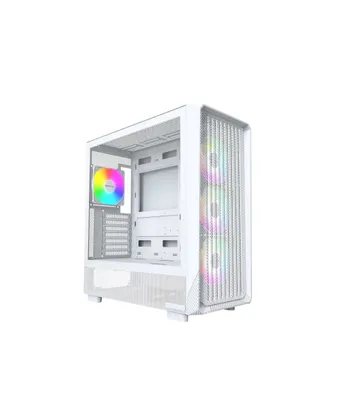 { Montech X5 Black +3xCooler RGB White kompyuter korpusi (360 mm) 1