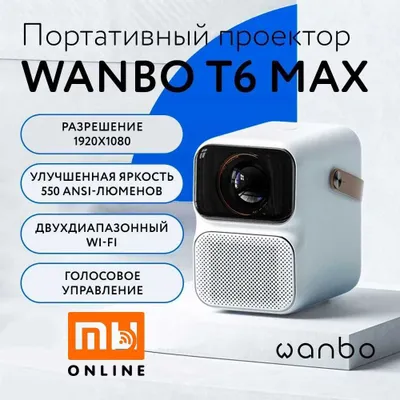 Xiaomi Wanbo Projector T6 Max 1920x1080 FHD proyektori/videoproyektori 1