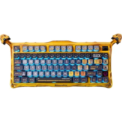 Gravastar Mercury K1 Pro klaviaturasi (Battle Worn Yellow) 1