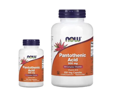 NOW Foods Pantothenic Acid пантотеновая кислота 1
