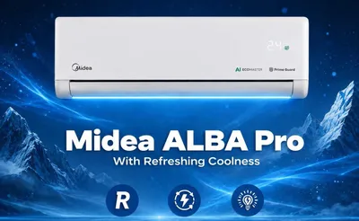 MIDEA ALBA Pro konditsioneri — 12 000 Btu / inverter / sun’iy intellekt 1