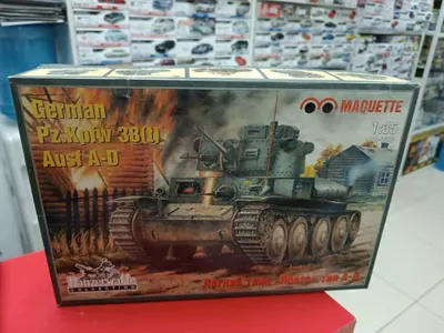 Сборная модель-Германский танк Pz.Kpfw 38(t) Ausf A-D-G "PRAGA" 1:35 1
