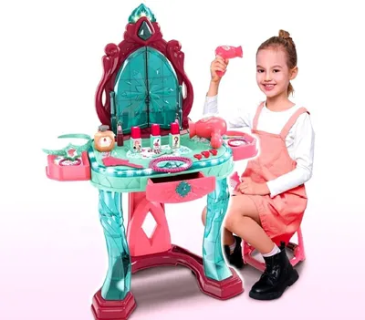 Игровой столик Трюмо со стульчиком и подсветкой 1