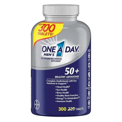 Erkaklar uchun One A Day Men 50+ vitaminlari, 200 dona, AQSh 1