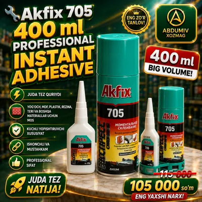 400 ml kley ona bola AKFIX 705 abdumiv xozmag 1