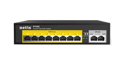 Netis P110C 8xFE PoE, 2xFE boshqarilmaydigan kommutatori 1