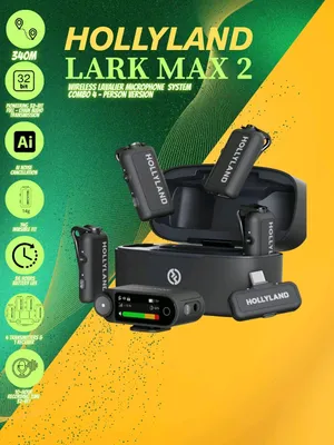 Hollyland Lark Max 2 Combo, 4 kishilik versiya