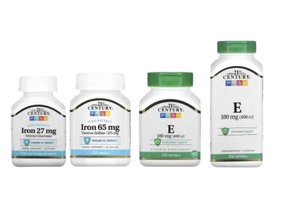 21st Century temir Iron, E vitamini 1