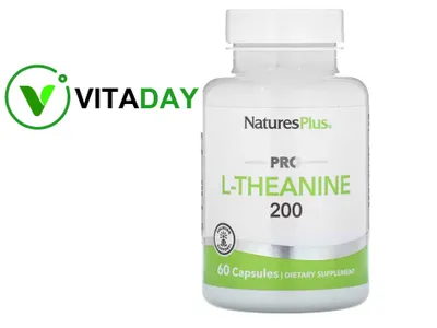 NaturesPlus Pro L-Theanine Pro L-teanin 200 mg l teanin 1