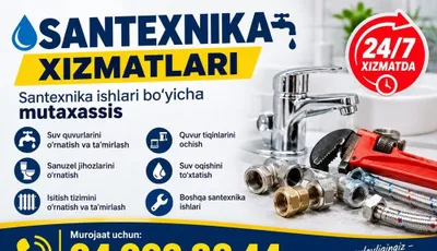 Santexnik 24/7 / Santexnik xizmatlari / Tiqinlar va suv sizib chiqishini bartaraf etish